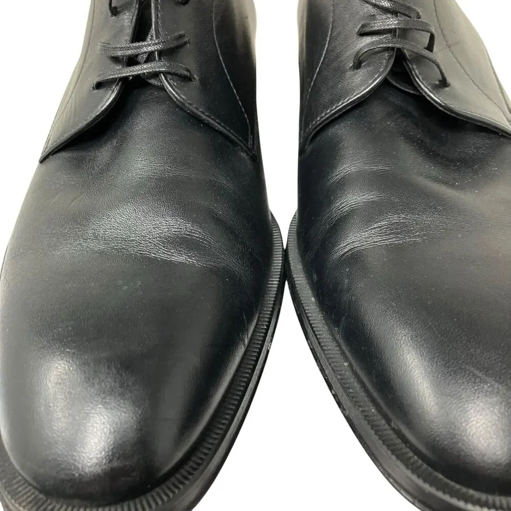 Boss Dress Shoes Mens 7 Black Leather Lace Up‎ Formal Office NYE Party Evening